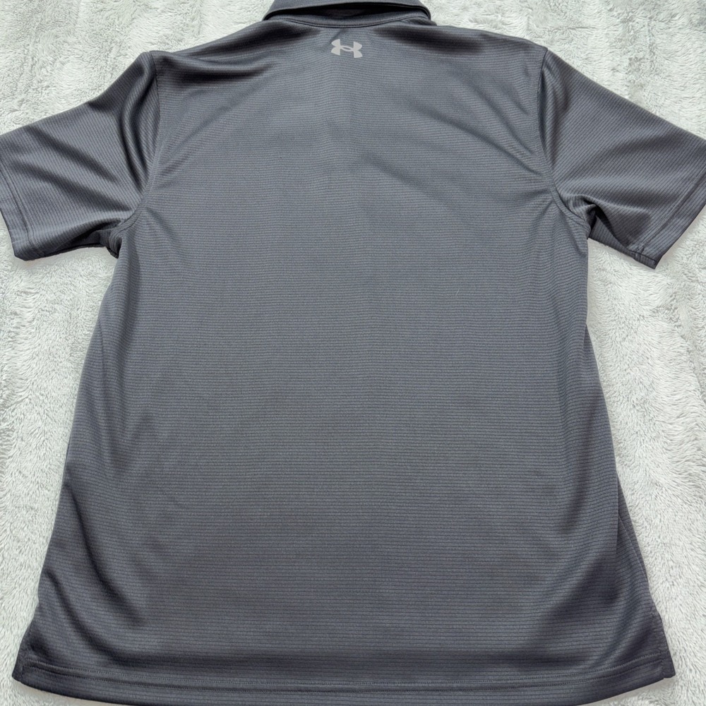 Under Armour Heatgear Golf Polo Shirt Mens Lg Black Short Sleeve Logo - Picture 6 of 7